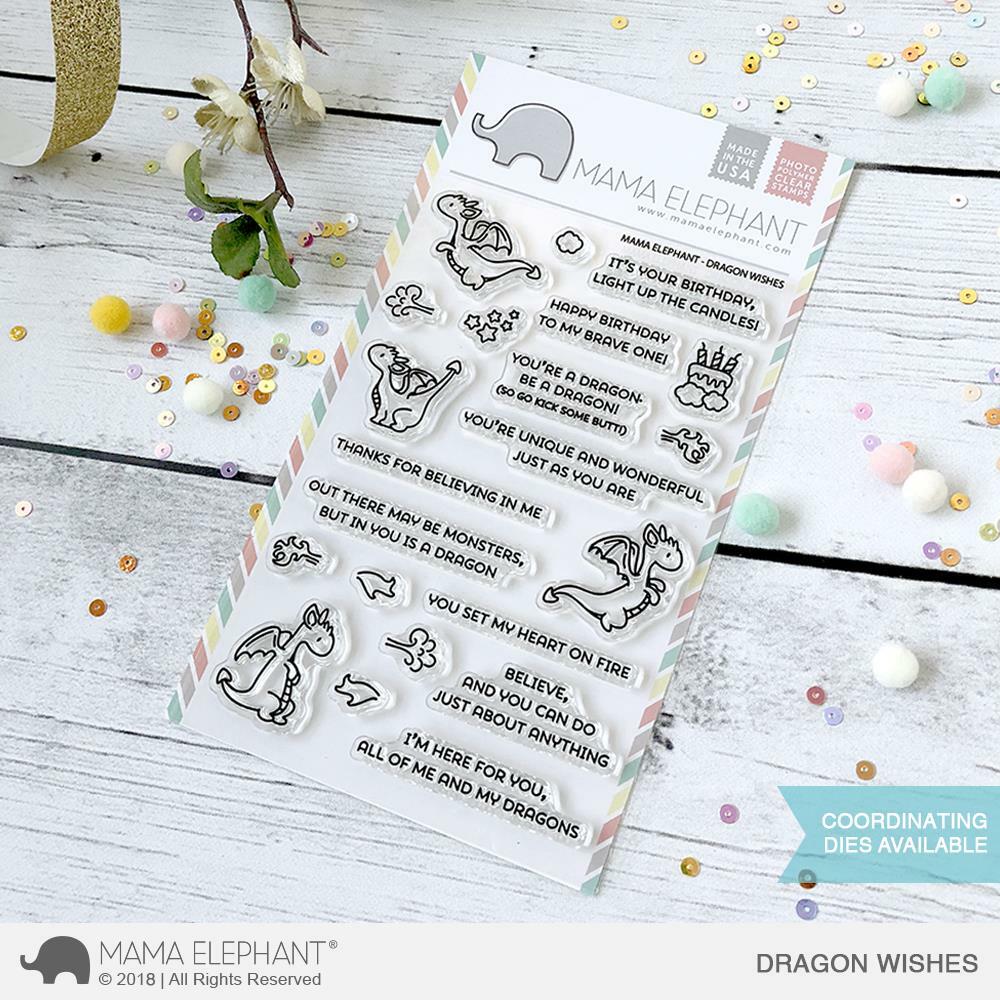Mama Elephant - Dragon Wishes Stamps