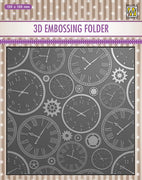 Nellie's Choice - 3D Embossing Folder - Time