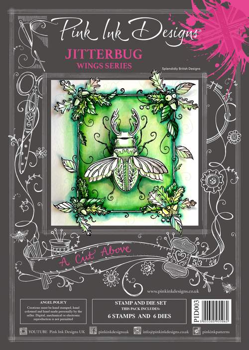 Pink Ink Designs - A Cut Above - Jitterbug Stamp/Die Set