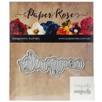 Paper Rose - Dies - Congrats Layered