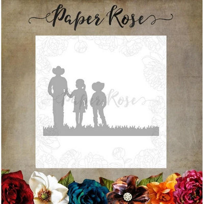 Paper Rose - Dies - Farmer With Children