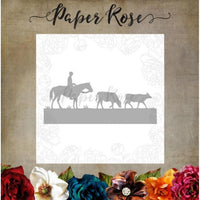 Paper Rose - Dies - Stockman With Cows