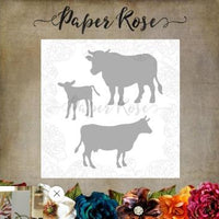 Paper Rose - Dies - Cow Family