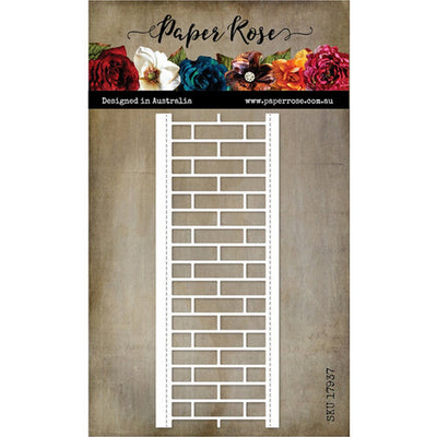 Paper Rose - Dies - Brick Wall Border