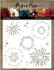Paper Rose - Dies - Stencil - Fireworks