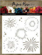 Paper Rose - Dies - Stencil - Fireworks