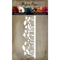 Paper Rose - Dies - Poppy Field Border