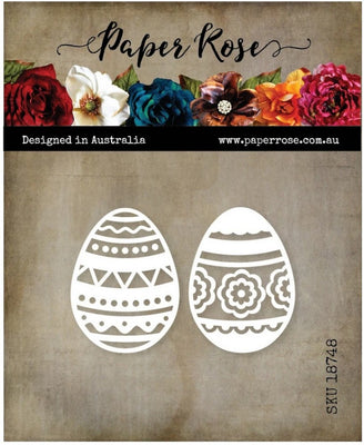 Paper Rose - Dies - Easter Eggs Decorative Large