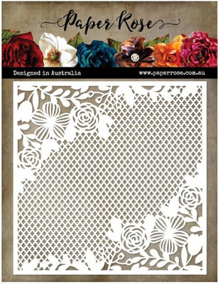 Paper Rose - Dies - Stencil - Floral Mesh