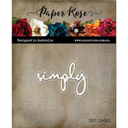 Paper Rose - Dies - Fine Script Layered - Simply