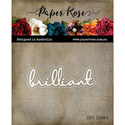 Paper Rose - Dies - Fine Script Layered - Brilliant