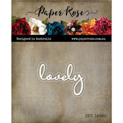 Paper Rose - Dies - Fine Script Layered - Lovely