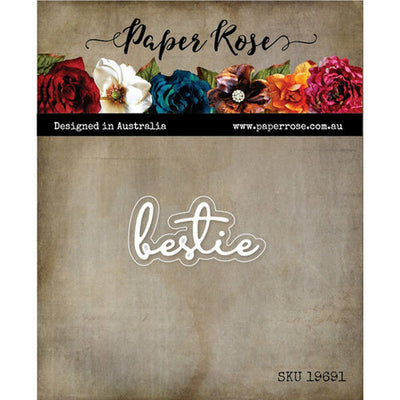 Paper Rose - Dies - Fine Script Layered - Bestie