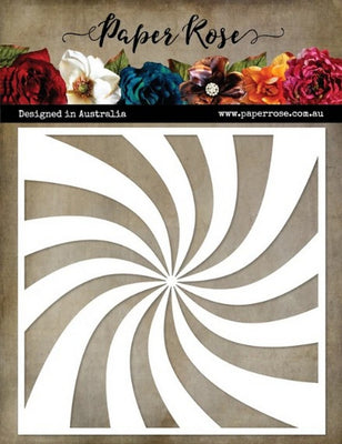 Paper Rose - Dies - Stencil - Sun Swirl