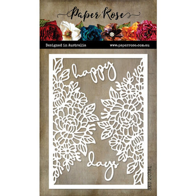 Paper Rose - Dies - Happy Days Coverplate