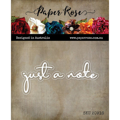 Paper Rose - Dies - Fine Script Layered - Just A Note
