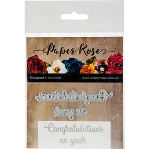 Paper Rose - Dies - Congratulations On Your