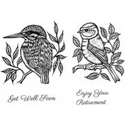 Sweet Dixie - Clear Stamps - Kingfisher & Blue Tit