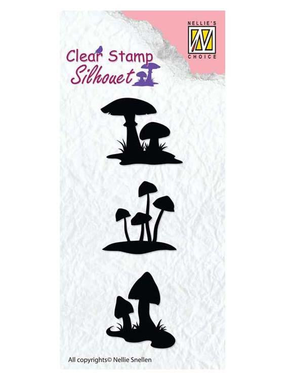 Nellie's Choice - Clear Stamp - Mushrooms