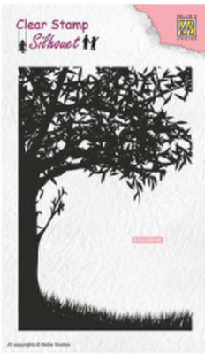 Nellie's Choice - Clear Stamp - Silhouette Scene With Tree