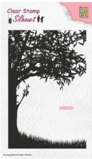 Nellie's Choice - Clear Stamp - Silhouette Scene With Tree