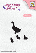 Nellie's Choice - Clear Stamp - Duck With Chicks