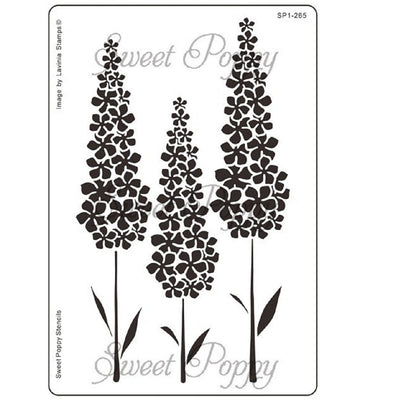 Sweet Poppy - Stencils - Delphiniums