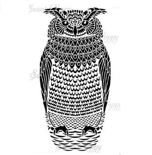 Sweet Poppy - Stencils - Large Owl