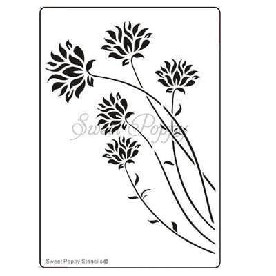 Sweet Poppy - Stencils - Cornflowers