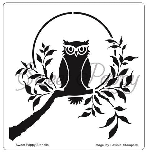 Sweet Poppy - Stencils - Owl