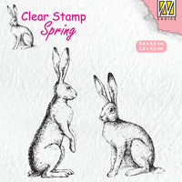Nellie's Choice - Clear Stamp - Two Hares