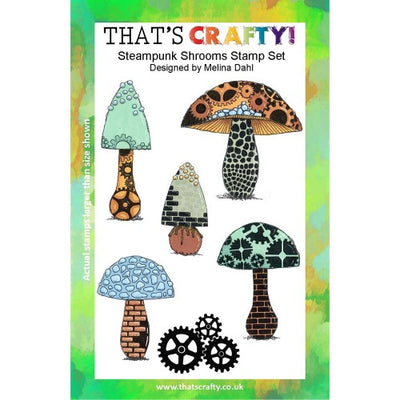 That's Crafty! - Clear Stamps Set - Steampunk Shrooms