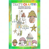 That's Crafty! - Clear Stamps Set - Scribbled Shrooms