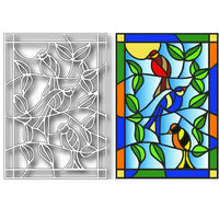 Tutti Designs - Dies - Birds Stained Glass
