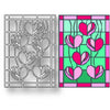 Tutti Designs - Dies - Falling Hearts Stained Glass