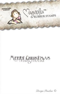 Magnolia Stamps - Winter Wonderland Collection - Merry Christmas Text